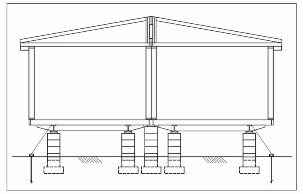 a floorplan image for a mobile home foundatoin