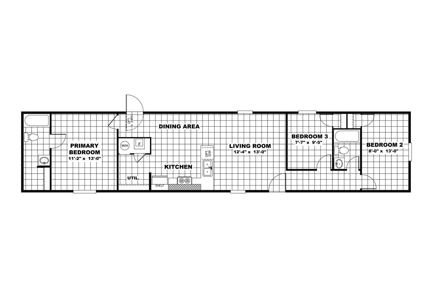 hand selected manufactured home floorplan