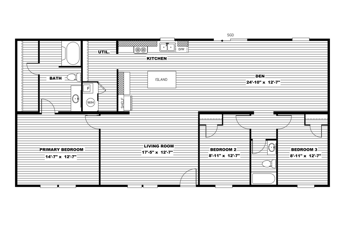 hand selected manufactured home floorplan